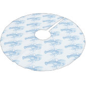 Jupon De Sapin En Polyester Brossé Homard bleu (Angle)