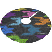 Jupon De Sapin En Polyester Brossé Houndstooth : imitation de toile brute. (Angle)