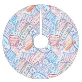 Jupon De Sapin En Polyester Brossé Icône Voyage (Devant)