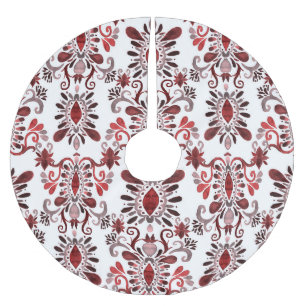 Jupon De Sapin En Polyester Brossé Ikat Aquarelle : Tribal Ethnic Seamless.