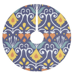Jupon De Sapin En Polyester Brossé Ikat artisanal : Tissu Boho Ethnique
