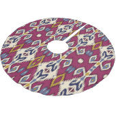 Jupon De Sapin En Polyester Brossé Ikat Chevron : Élégance ethnique (Angle)