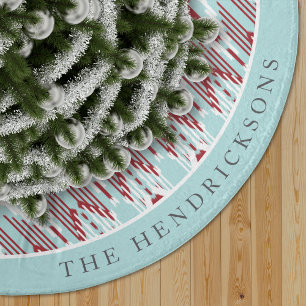 Jupon De Sapin En Polyester Brossé Ikat de vacances personnalisé