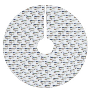Jupon De Sapin En Polyester Brossé Illustration amusante de la caricature d'oiseau du