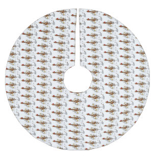 Jupon De Sapin En Polyester Brossé Illustration amusante de poulet cool