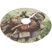 Jupon De Sapin En Polyester Brossé Illustration classique de l'arbre du Père Noël joy (Angle)