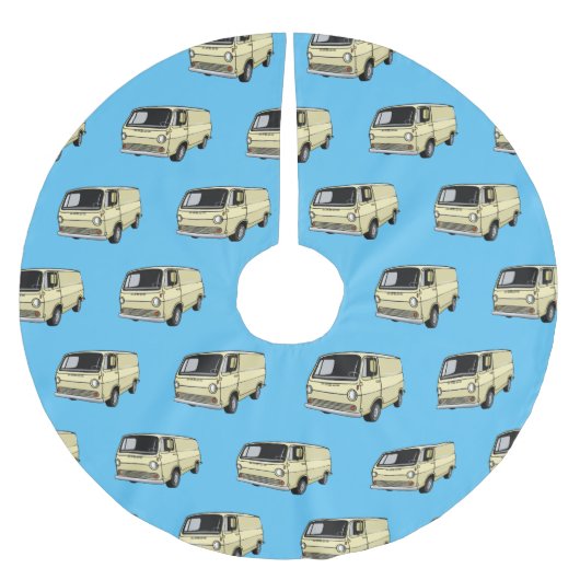 Jupon De Sapin En Polyester Brossé Illustration classique de van (Devant)