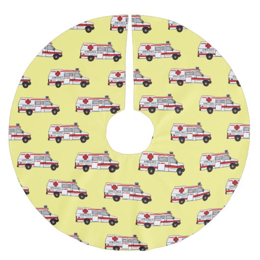 Jupon De Sapin En Polyester Brossé Illustration d'ambulance (Devant)