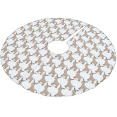 Jupon De Sapin En Polyester Brossé Illustration d'âne miniature joyeux (Angle)