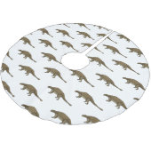 Jupon De Sapin En Polyester Brossé Illustration d'Ankylosaurus (Angle)