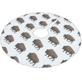 Jupon De Sapin En Polyester Brossé Illustration de bison (Angle)