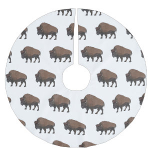 Jupon De Sapin En Polyester Brossé Illustration de bison