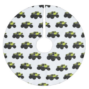 Jupon De Sapin En Polyester Brossé Illustration de camion monstre