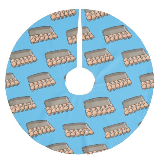 Jupon De Sapin En Polyester Brossé Illustration de carton d'oeufs (Devant)