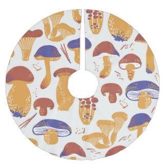 Jupon De Sapin En Polyester Brossé Illustration de champignons comestibles vintages