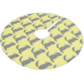 Jupon De Sapin En Polyester Brossé Illustration de chinchilla gris mignon (Angle)