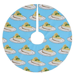 Jupon De Sapin En Polyester Brossé Illustration de citron cheesecake