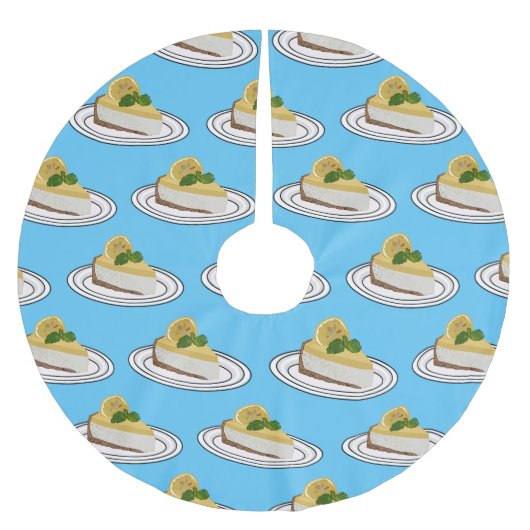 Jupon De Sapin En Polyester Brossé Illustration de citron cheesecake (Devant)