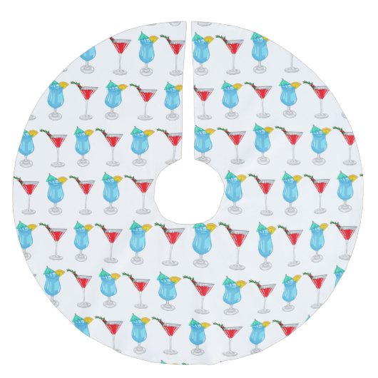 Jupon De Sapin En Polyester Brossé Illustration de cocktail (Devant)