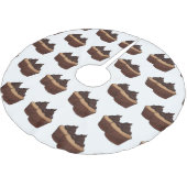Jupon De Sapin En Polyester Brossé Illustration de Cupcake (Angle)