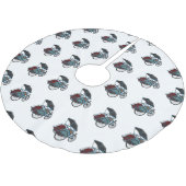 Jupon De Sapin En Polyester Brossé Illustration de cyclo-pousse (Angle)