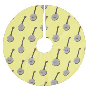 Jupon De Sapin En Polyester Brossé illustration de dessin animé de banjo 