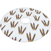 Jupon De Sapin En Polyester Brossé Illustration de dessin animé Kebab ou kabob (Angle)