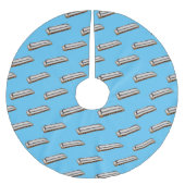 Jupon De Sapin En Polyester Brossé Illustration de dessin d'Harmonica (Devant)