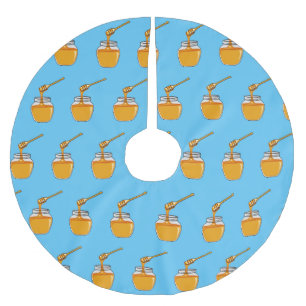 Jupon De Sapin En Polyester Brossé Illustration de dessin sur le miel