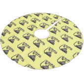 Jupon De Sapin En Polyester Brossé Illustration de dessin téléphonique (Angle)