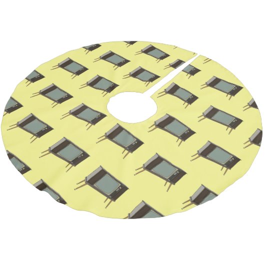 Jupon De Sapin En Polyester Brossé Illustration de dessin télévisé (Angle)