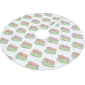 Jupon De Sapin En Polyester Brossé Illustration de gâteau suisse roll / roll (Angle)