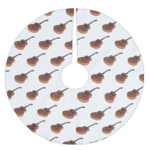 Jupon De Sapin En Polyester Brossé Illustration de guitare acoustique