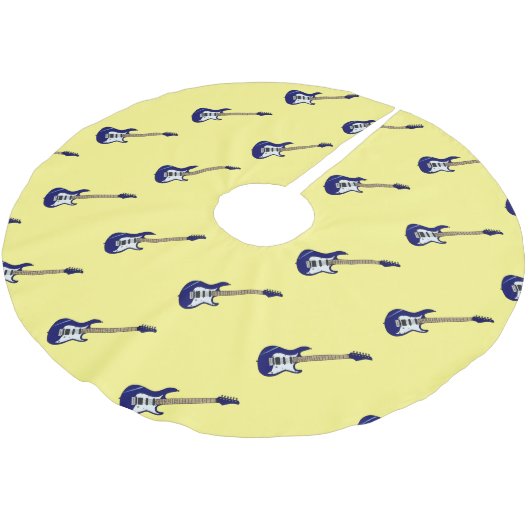 Jupon De Sapin En Polyester Brossé Illustration de guitare électrique (Angle)