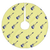 Jupon De Sapin En Polyester Brossé Illustration de guitare électrique (Devant)