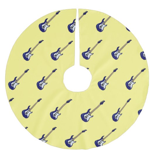 Jupon De Sapin En Polyester Brossé Illustration de guitare électrique (Devant)
