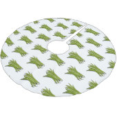 Jupon De Sapin En Polyester Brossé Illustration de haricots verts (Angle)