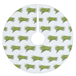 Jupon De Sapin En Polyester Brossé Illustration de haricots verts