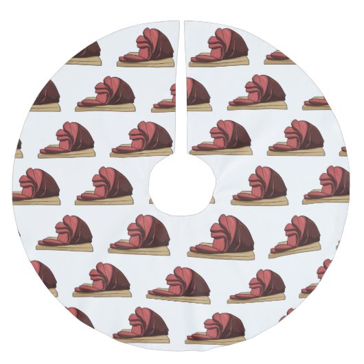Jupon De Sapin En Polyester Brossé Illustration de jambon (Devant)