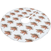 Jupon De Sapin En Polyester Brossé Illustration de Kentrosaurus (Angle)