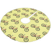 Jupon De Sapin En Polyester Brossé Illustration de la bande dessinée de vélo (Angle)