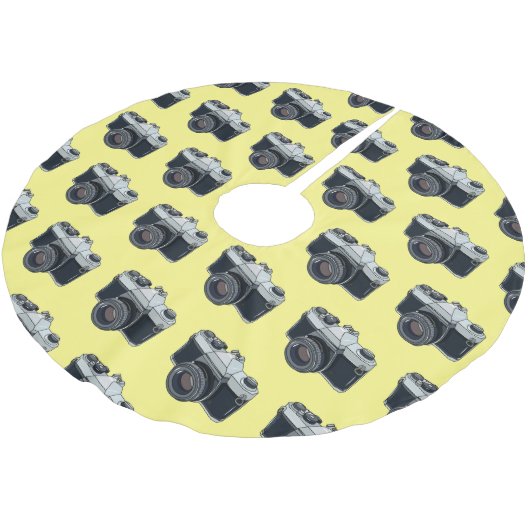 Jupon De Sapin En Polyester Brossé Illustration de la caméra (Angle)