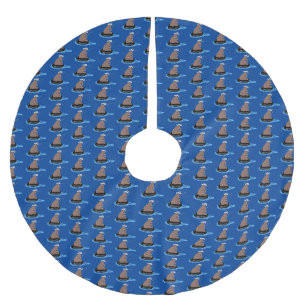 Jupon De Sapin En Polyester Brossé Illustration de la pêche de l'ourson mou