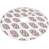 Jupon De Sapin En Polyester Brossé Illustration de l'éclair de chocolat (Angle)