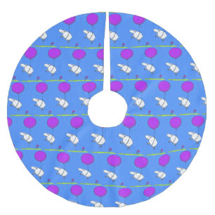 Jupon De Sapin En Polyester Brossé Illustration de l'humour en ballons de mouton mign