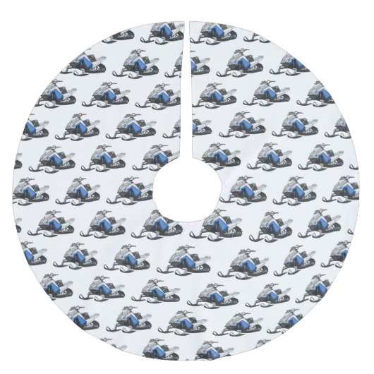 Jupon De Sapin En Polyester Brossé Illustration de motoneige (Devant)