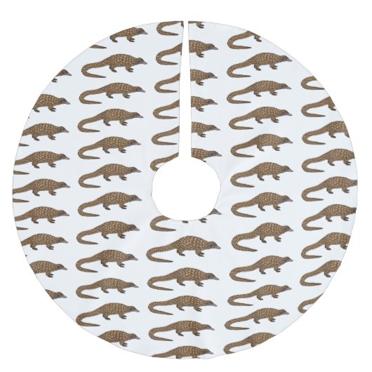 Jupon De Sapin En Polyester Brossé Illustration de pangolin à queue longue (Devant)