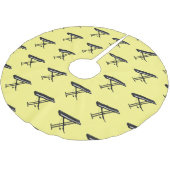 Jupon De Sapin En Polyester Brossé Illustration de piano clavier (Angle)