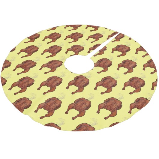 Jupon De Sapin En Polyester Brossé Illustration de poulet rôti (Angle)