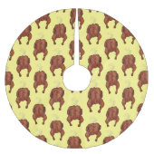 Jupon De Sapin En Polyester Brossé Illustration de poulet rôti (Devant)